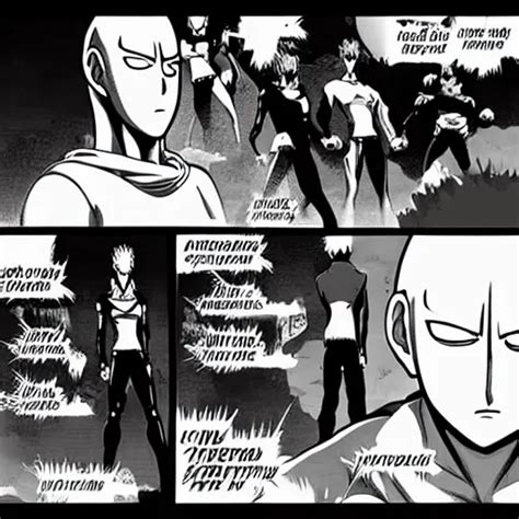 A Page From The One Punch Man Webcomic By One Stable Diffusion