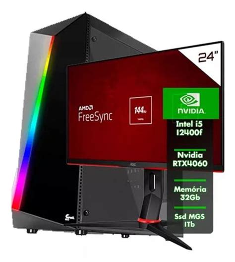 Pc Gamer Barato Completo I5 12400f 32gb Ssd 1tb Rtx4060 8gb A