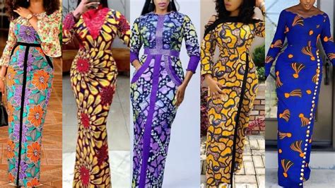 New Ankara Straight Long Gown Styles Unique Elegant Long Dress