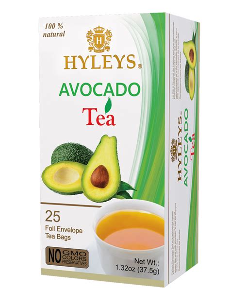 AVOCADO TEA 25 FOIL ENVELOPE TEA BAGS Regency Teas PVT LTD