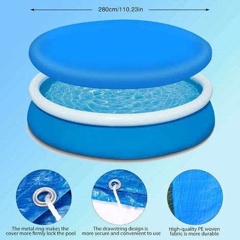 Bache Piscine Couverture De Piscine Rond Bache De Protection Pour