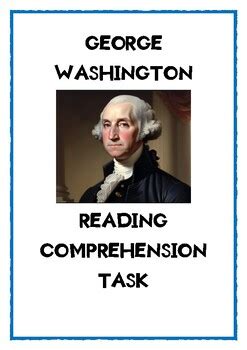 George Washington Reading Comprehension Activity No Prep Homework Printable