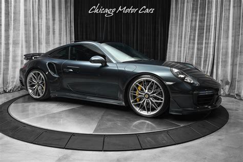 Used 2017 Porsche 911 Turbo S Coupe Pts Carbon Steel Gray Metallic