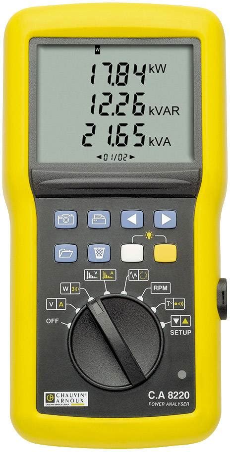 Chauvin Arnoux C A 8220 MN93A Network Diagnostics 1 Phase Clamp Meter