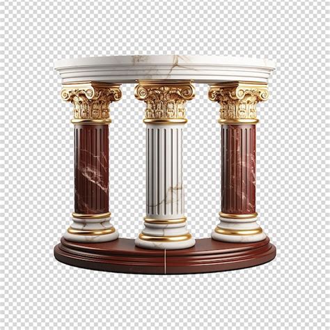 Premium PSD Greek Column Isolated On Transparent Background Png