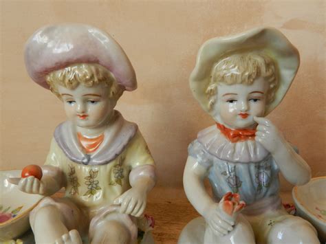 Meissen Style Figurines Boy And Girl Etsy