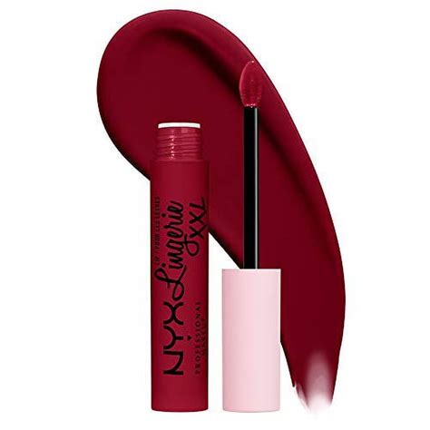 Nyx Professional Makeup Lip Lingerie Xxl Matte Liquid Lipstick Sizzlin Oxblood Red