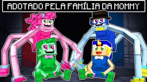 FUI ADOTADO PELA FAMÍLIA DA MOMMY LONG LEGS no MINECRAFT YouTube