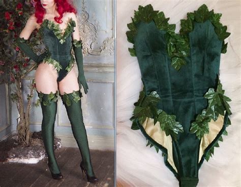 Poison Ivy Costume Poison Ivy Outfit for Adults Women Dr. Pamela Lilli – Cosplayrr