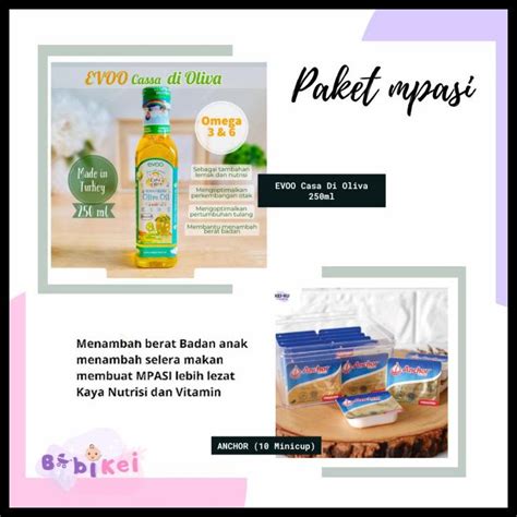 Jual Paket Mpasi Hemat Evoo Casa Di Oliva Ub Anchor Ub Elle Pcs