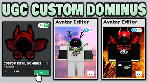 The Best Custom Ugc Dominus You Can Create Youtube