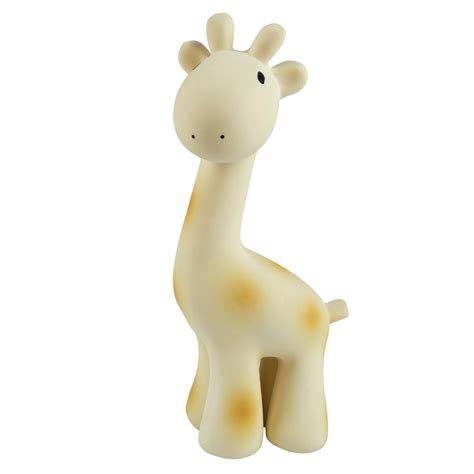 Giraffe - Natural Rubber Baby Teether Rattle & Bath Toy | Tikiri Toys