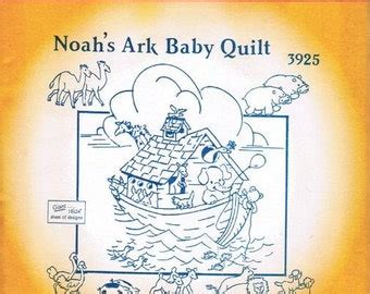 Aunt Martha S Noah S Ark Baby Quilt Transfer Pattern Hot Iron Transfers Uncut Unopened