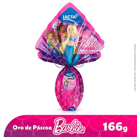 Ovo de Páscoa Lacta Barbie 166g Pão de Açúcar