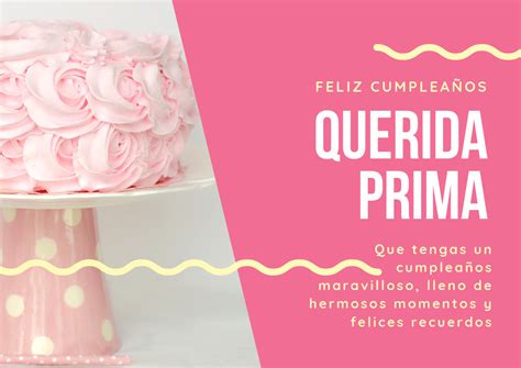 Feliz Cumpleanos Prima Mensaje