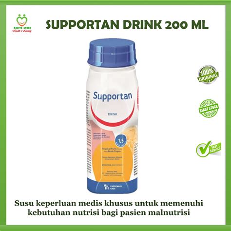 Jual Supportan Drink Tropical Fruits 200 Ml Terapi Malnutrisi Dengan Nutrisi Lengkap 300 Kalori