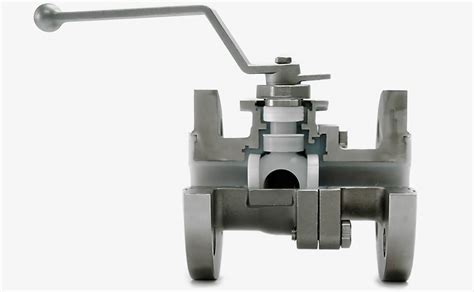 Ball Valve Pfa Lining Flange Soft Seat