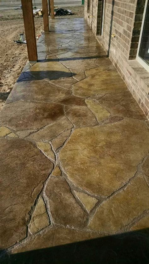 Stamped Concrete Patio Stone