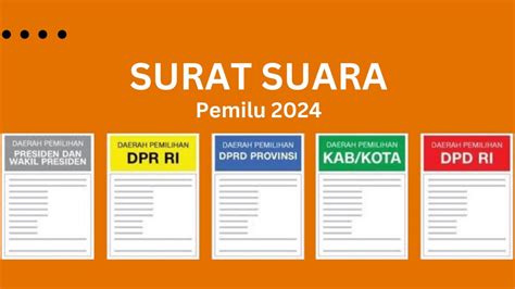 Foto Kalian Harus Tahu Kenali 5 Jenis Surat Suara Pada Pemilu 2024