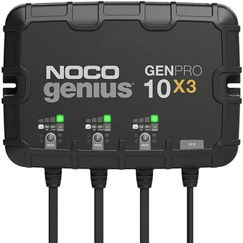 NOCO Genius GENPRO10X3 3 Bank 30A 10A Bank 12V Onboard Battery