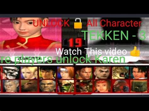 Tekken Ke All Character Open Kaise Kare Problem Solved How To Unlock