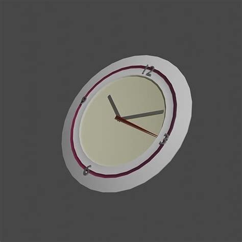 3D model Modern Analog Wall-Clock VR / AR / low-poly | CGTrader