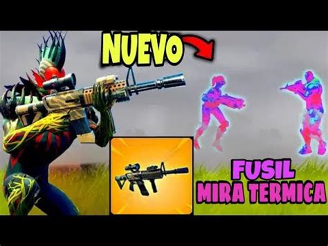 Probando El Fusil Con Mira T Rmica En Fortnite Victorias