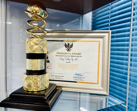 Primaduta Award Sony Trading Pty Ltd