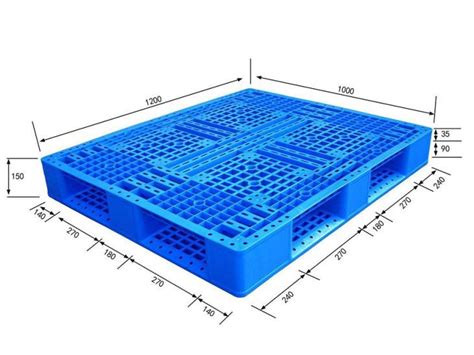 Heavy Duty Large Stackable Double Sides Hdpe Plastic Pallet For Sale Kingmore