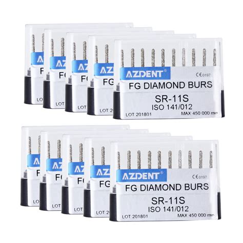 Pcs Dental Super Coarse Diamond Fg Burs For High Speed Handpiece