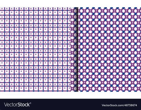 Modern fabric patterns design template Royalty Free Vector