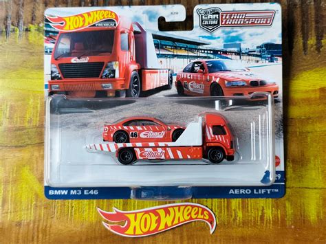 HOT WHEELS BMW M3 E46 AERO LIFT 29 TEAM TRANSPORT PREMIUM Aukro