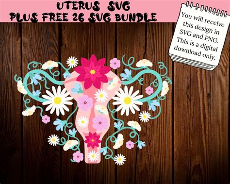 Feminist Svg Floral Uterus Svg Uterus Svg Feminist Svg Pro Etsy