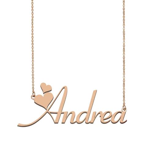 Andrea Name Necklace Custom Name Necklace For Women Girls Best Friends