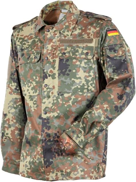 FLECKTEX Original Bundeswehr BW Feldbluse Flecktarn 5 Farbig für