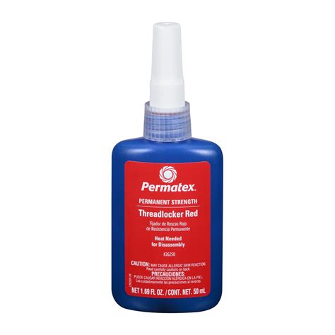 Permatex Permanent Strength Threadlocker RED Bottle 50ml