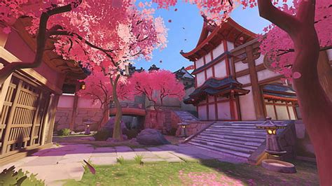 Descarga Gratis Templo De Madera Blanco Y Marr N Overwatch Hanamura