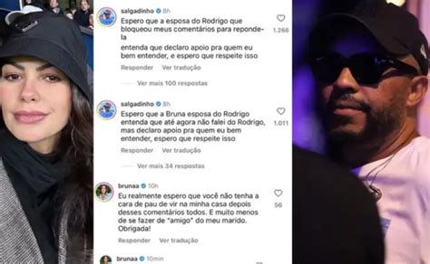 Esposa De Rodriguinho Discute Salgadinho Ex Vocalista Do