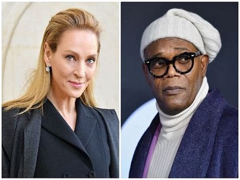 Pulp Fiction Stars Uma Thurman Samuel L Jackson Reunite For The