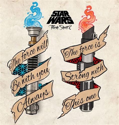 Star Wars Lightsaber Tattoo Designs Star Wars Tattoo Star Wars