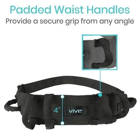 Vive Transfer Belt With Optional Handles And Leg Loops Vitality Medical