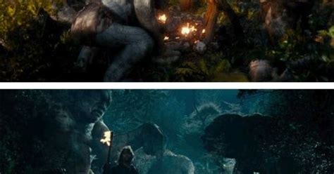 Comparison Of Shots Of The Trolls Turned To Stone One From The Hobbit