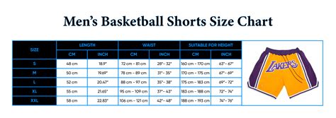 Size Charts Jersey And Sneakers