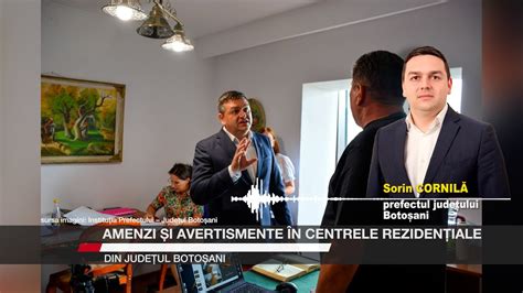 Amenzi și avertismente în centrele rezidențiale din județul Botoșani