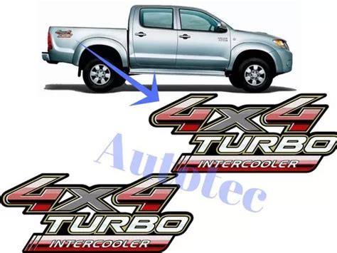 Par Adesivo Hilux X Turbo Intercooler Modelo Original Mercadolivre