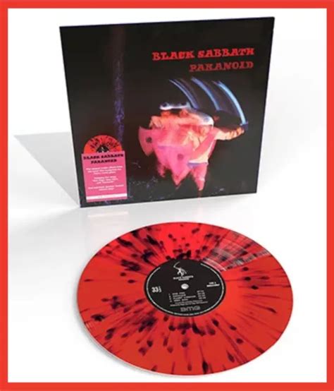 Black Sabbath Paranoid Limited Splatter Vinyl Lp Album Neu Rsd