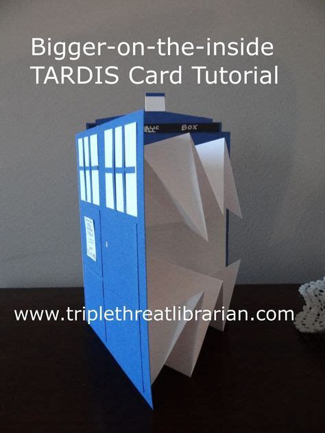 Tardistutorial Tardis Card Tutorial Doctor Who Party