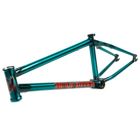 Sandm Holy Diver Frame Trans Teal Bmx Frames The Secret Bmx Shop