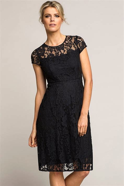 Dresses Emerge Sheer Top Lace Fit And Flare Dress Ezibuy Australia