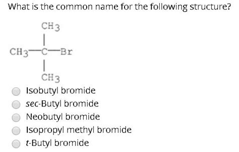 Tert Butyl Bromide Structure